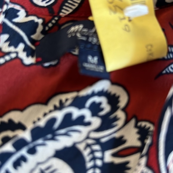Madewell Silk Tie Back Blouse - Picture 3 of 5